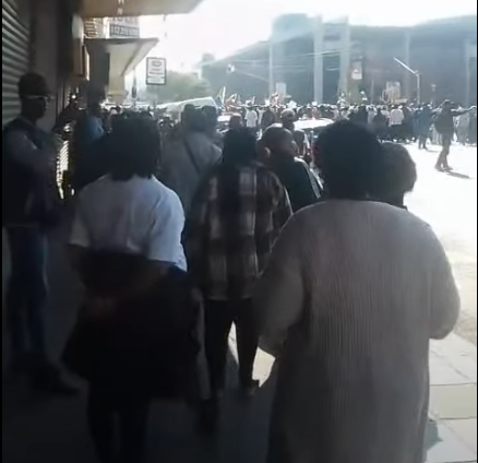 Protesters March Through Pretoria CBD During Demonstration