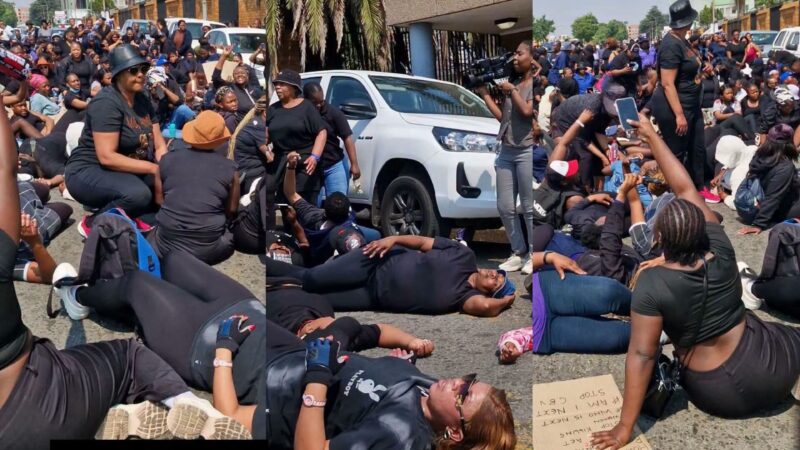 PROTEST ERUPTS IN KEMPTON PARK OVER VIOLENCE AGAINST WOMEN